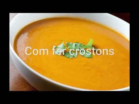 Vídeo: Sopa Cremosa De Carbassa 