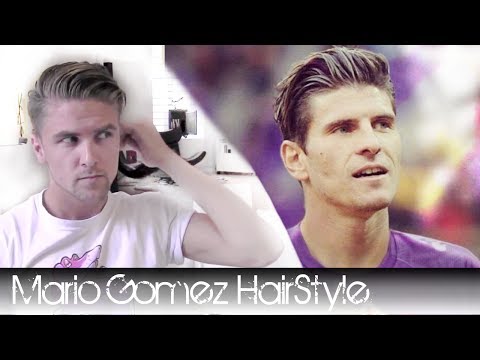 Mario Gomez hairstyle 2012 - How to style it with, hair wax, a brush and a blow dryer