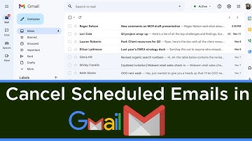 How To Cancel Schedule Emails in Gmail?