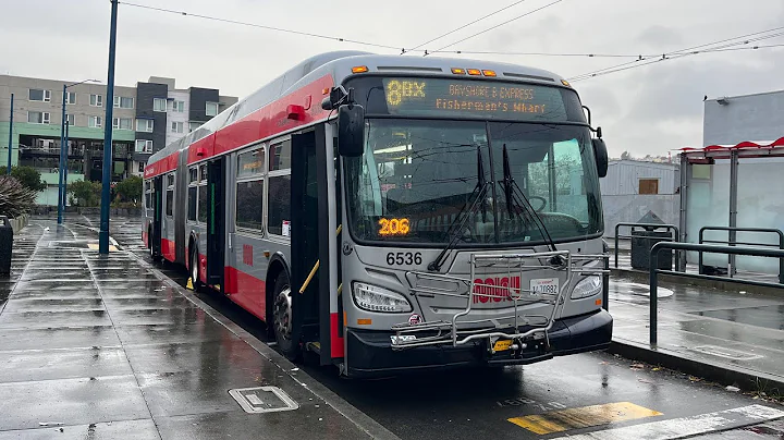 ⁴ᴷ⁶⁰ (FULL ROUTE) SF MUNI #6536 on 8BX Bayshore B Express - to Fisherman's Wharf
