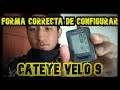 Cómo configurar CUENTAKILÓMETROS CATEYE VELO 9 para cualquier BICICLETA. CATEYE vs STRAVA. (Sirve)