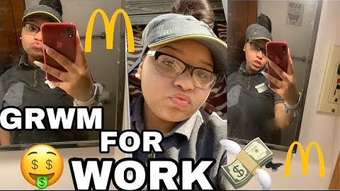 GRWM FOR WORK🤑! (Fast food  addition)