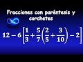 24. Fracciones con paréntesis y corchete: suma, resta, multiplicación (Respuesta video 23)