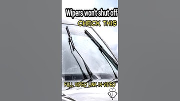 Wipers will not shut off using the wipers switch. Full video link inside this video at the bottom.