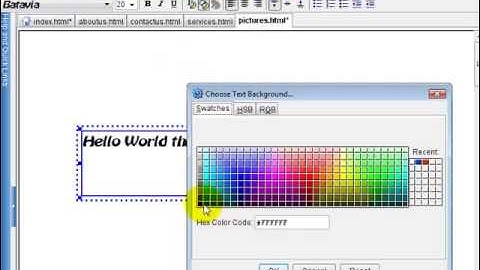 Free Website Course - Adding and Editing Text - Yahoo Site Builder - Help Font Size Color Tutorial