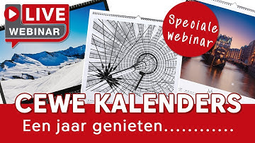 Speciale webinar: 1 12 2022- CEWE Kalenders, eenvoudig een jaar aan de wand!