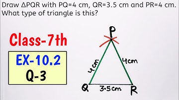 EX 10.2, Q 3, Class 7th Maths, Practical Geometry, Chapter 10 Ncert