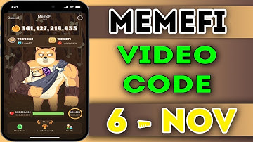 Memefi All Video Code 6 November 2024 | today memefi Video Code | memefi secret combo #memefi