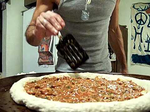 Pizza Pepperoni, Sausage Parmesean Sourdough Crust 2/4 Chef John The Ghetto Gourmet Show II