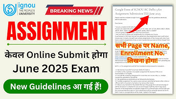 (Breaking News) IGNOU Assignment Online Submission Delhi 3_Assignment Online Submission Google Form