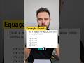 Equação da reta #matematica #concursos #sistemalinear