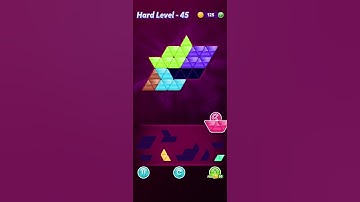 Block!Triangle puzzle:Tangram⬅️Hard Level 45 Mania6