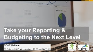 SBOne Solutions & Solver BI360 Webinar - Digitize your business