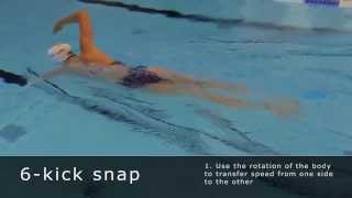 Freestyle drill 6-kick snap