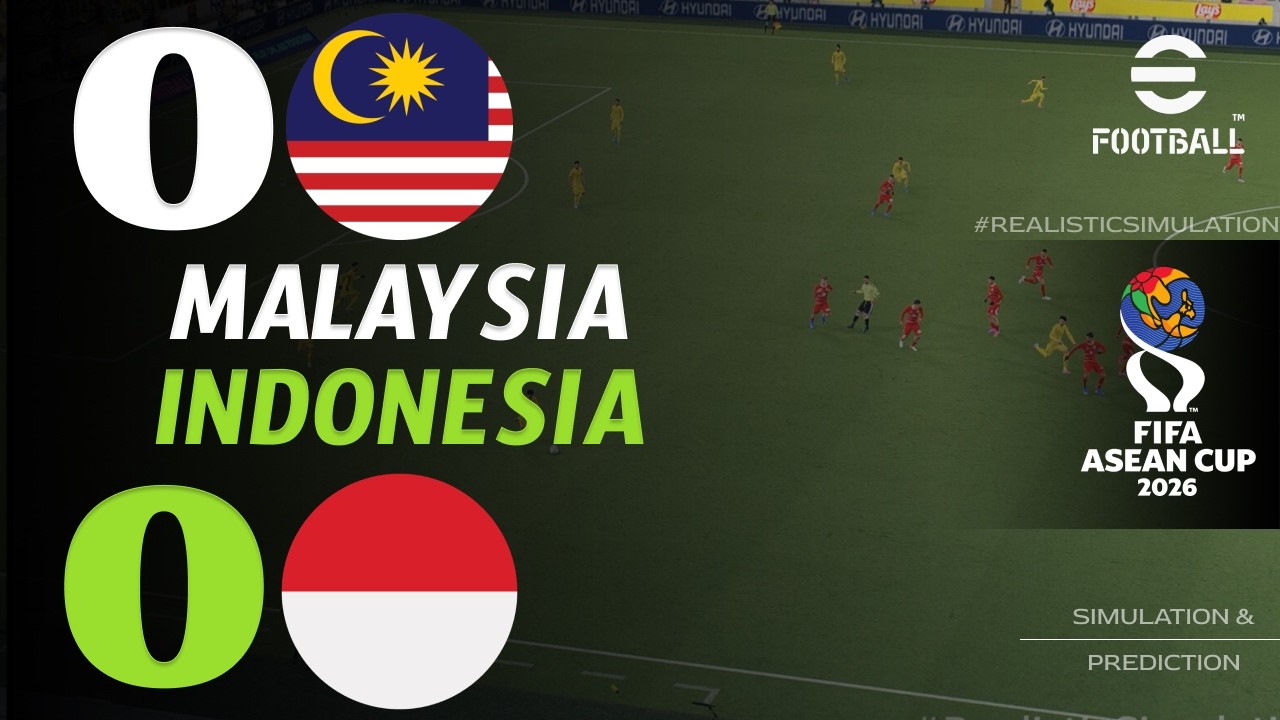 🔴 Malaysia vs Indonesia | HIGHLIGHTS | FIFA ASEAN Cup 2026 | eFootball Simulation