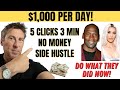25000 month best side hustle 2024  start 5 clicks no money without loan or grant