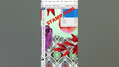 Stamp tool in photoshop | Photoshop how to shape an image | Textile Designing Course Online