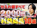 2,000円以下で買ってメルカリで売るだけで1万円以上の利益商品も！「低資金」で仕入れた商品18選紹介【中古せどり】【メルカリ物販】