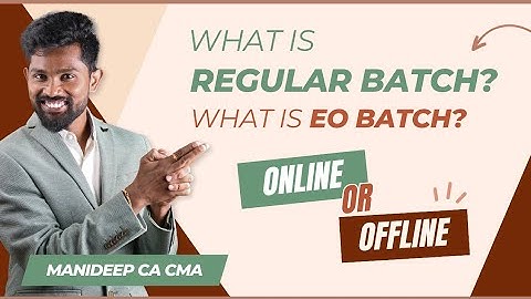 Which batch suits which student ? For more details contact 81259 67059