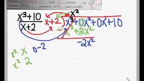 7.2 Long Division & Synthetic Division (part 1)