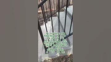 Enhance Safety and Style with Elegant Wrought Iron Railings! #home #house #realestate