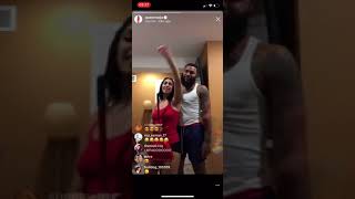 Queen naija tweaks and sings on instagram LIVE with Clarence