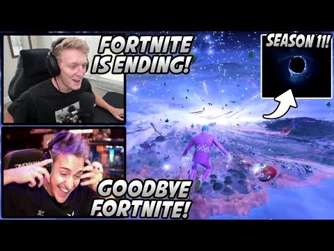 tfue-&-ninja-react-to-fortnite-season-11-ending-event-with-the-best-pov!-fortnite-actually-ended?!