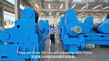 Self aligning welding rotator with motorized traveling