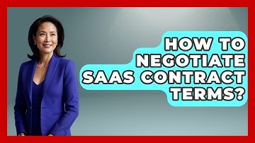 How To Negotiate SaaS Contract Terms? - The SaaS Pros Breakdown