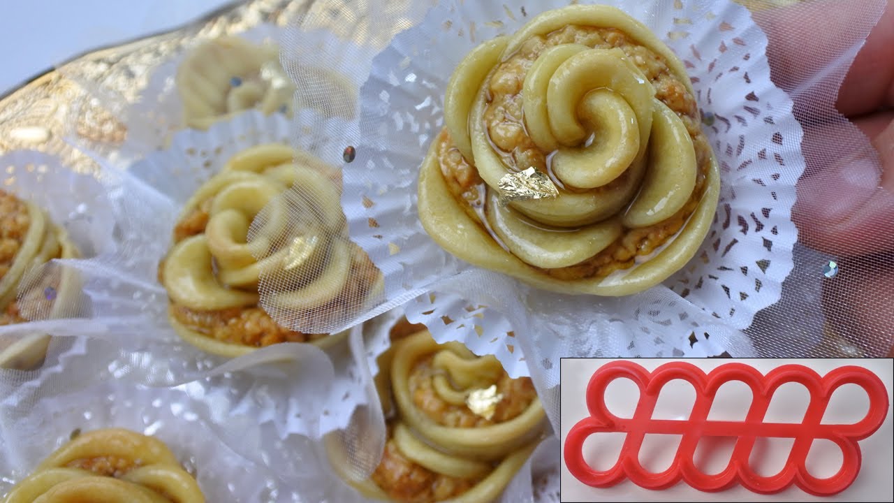 جديد بقلاوة الوردة 2022 بدون آلة التوريق تجي معسلة حتى للقلب سهلة وسريعة - طبخات ياسمين