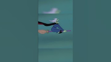 Flying With The Witch | Tom and Jerry | #shorts #kids #cartoons #halloween