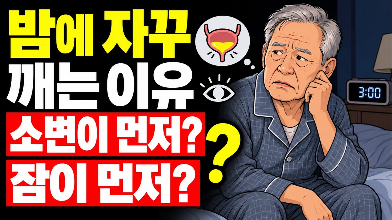 밤마다 2~3번 화장실 간다면? 먼저 확인해야 할 4가지 패턴