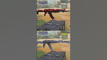 Free AK47 Red Action Vs Paid AK47 Frostbrand in CODM 💀