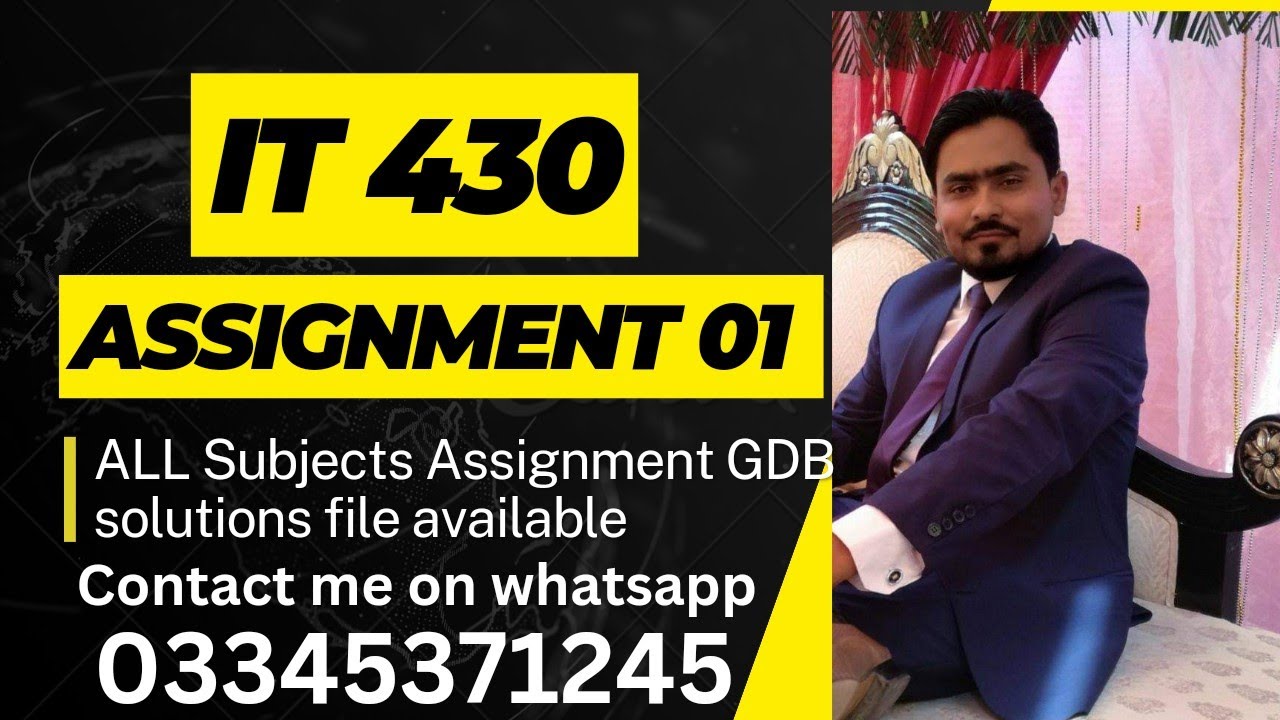 IT 430 Assignment Fall 2023 - YouTube