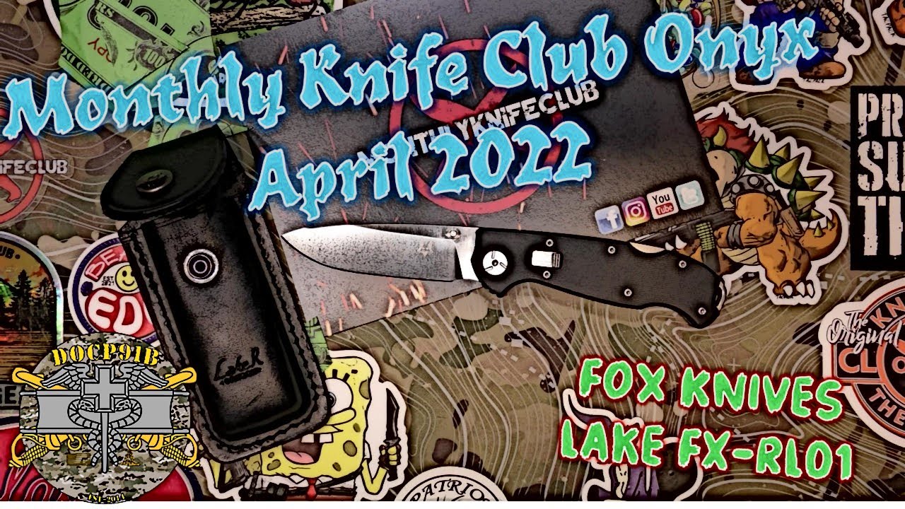 Monthly Knife Club Onyx April 2022 Fox Knives Lake FXRL01 Folder