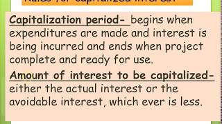 Chp10 part2 capitalized interest tangible assets