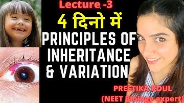 NEET:Principles of Inheritance And Variation|L-3|Linkage and Sex Determination|Preetika koul|