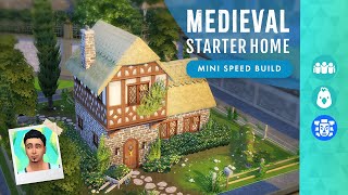 Cozy MEDIEVAL Starter Home! Sims 4 Speed Build (No CC or Mods)