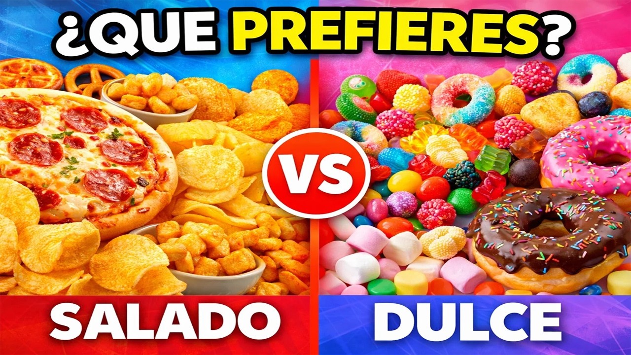 ¿QUÉ PREFIERES? Versión Comida: ¿Dulce o Salado? 🍩🍟