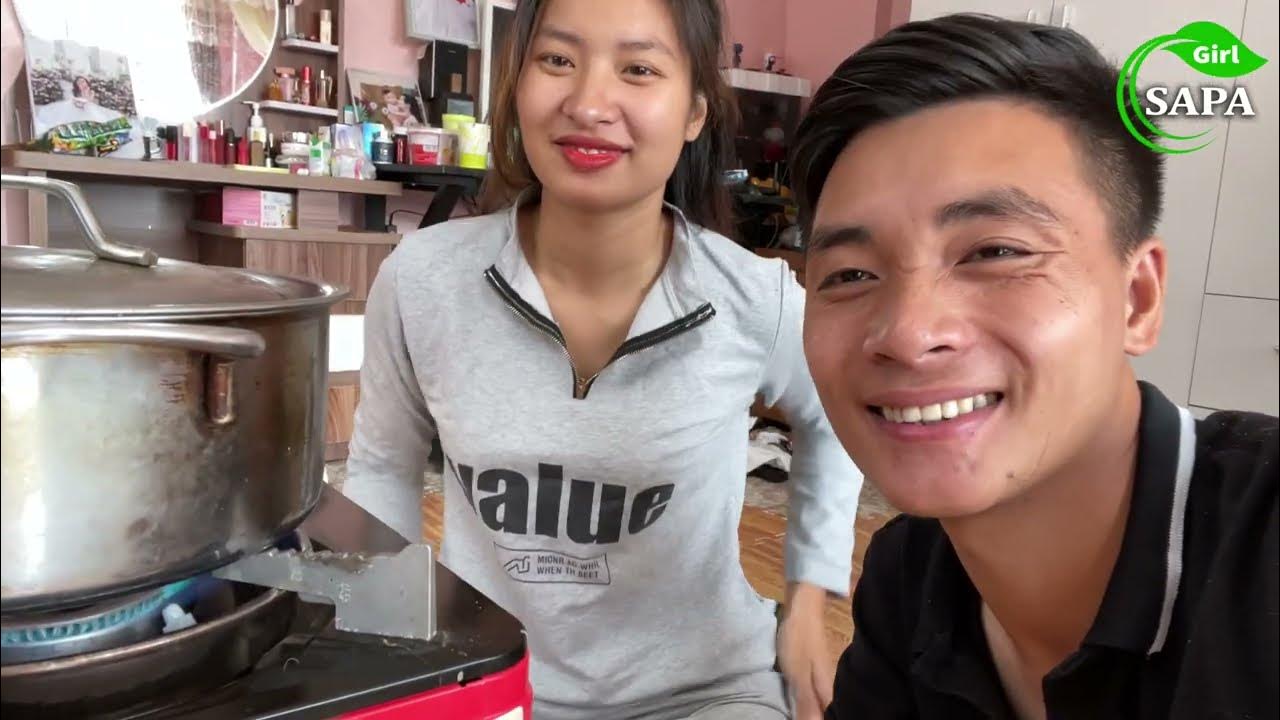 Pregnant Breakfast. StirFried Snails With Butter l SAPA Girl YouTube