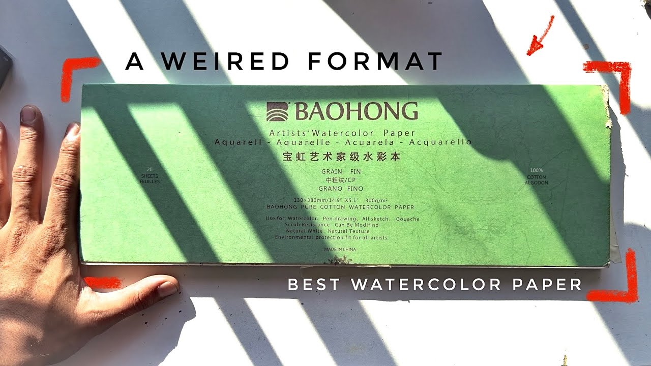 Oh God this Paper is AMAZINGGG!!! Painting On BAOHONG Artists Watercolor  Paper 100% Cotton 