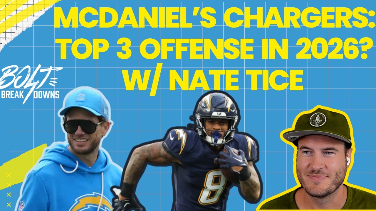 Why the Chargers can be a Top 3 Offense with Mike McDaniel: 2026 Season Preview w/ Yahoo's Nate Tice