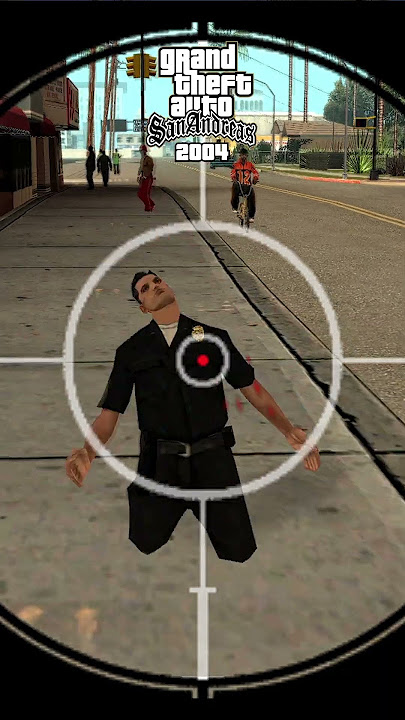 Evolution of Shoot a Sniper Shot on a POLICE LEG in GTA Games (2001 → 2013) #gta #shorts #evolution