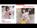 Aoechild 可愛い 韓国系 おしゃれ プリント アルファベット 夏 子供 服 女の子 2点セットアップ