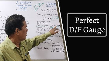 A perfect DrawFrame Gauge || 5% A.F.I.S. Length || Sahoo Textile Academy