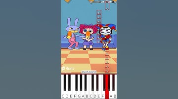 Ice Cream Happy Song (TADC) #pomni | 어메이징 디지털 서커스 (@wolf.dolphin) - Octave Piano Tutorial
