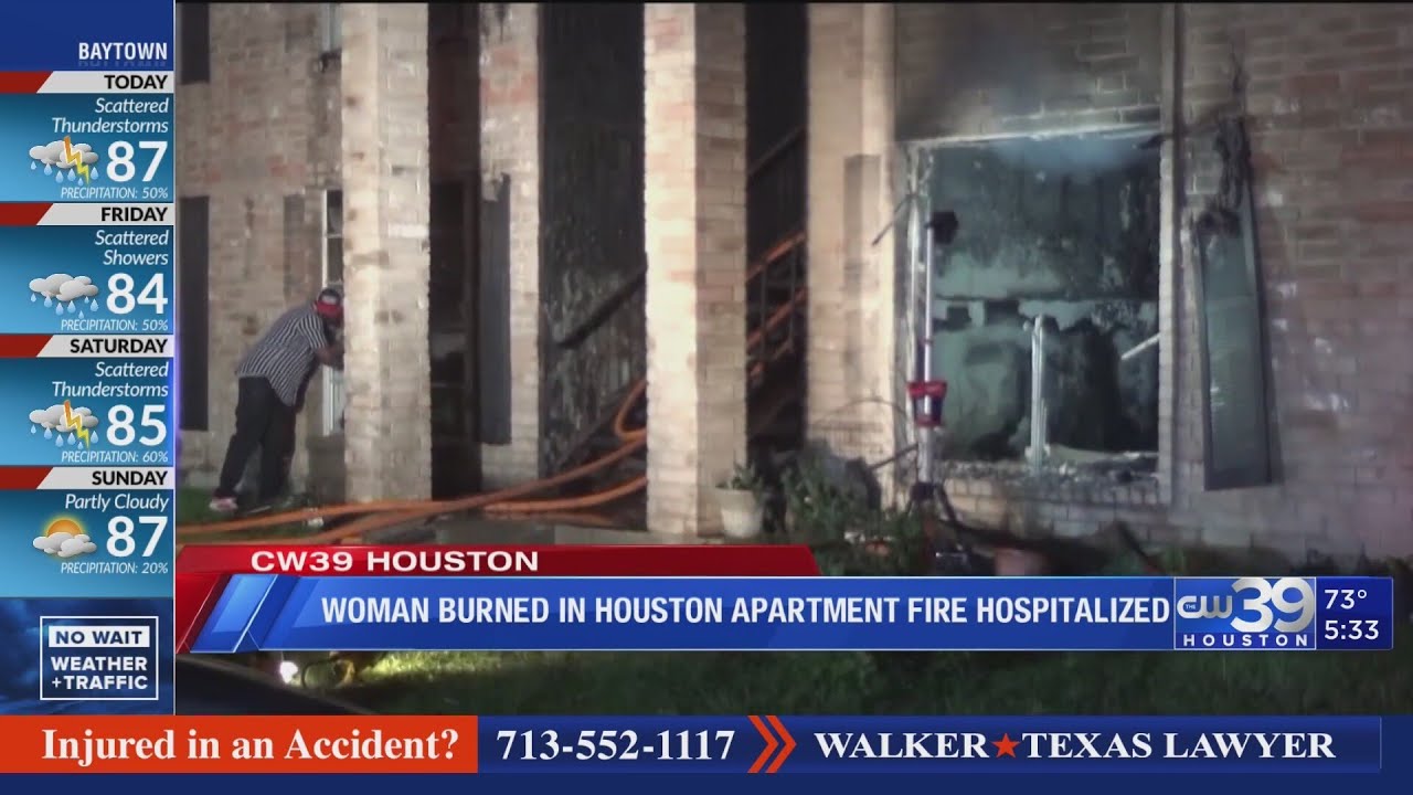Woman burned in Shady Lane apartment fire | CW39 Houston - YouTube