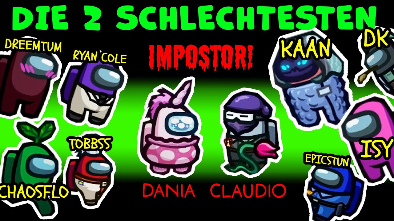 DANIA + CLAUDIO WERDEN ALS IMPOSTOR ERWISCHT! XXL Among Us mit 10 YouTubern