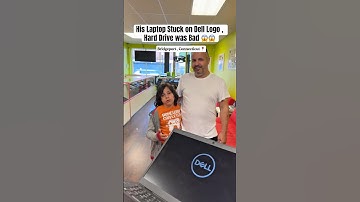 His Laptop Couldn’t Pass The "DELL" Logo 😱 #shorts #moneytalkswireless #dell #laptop