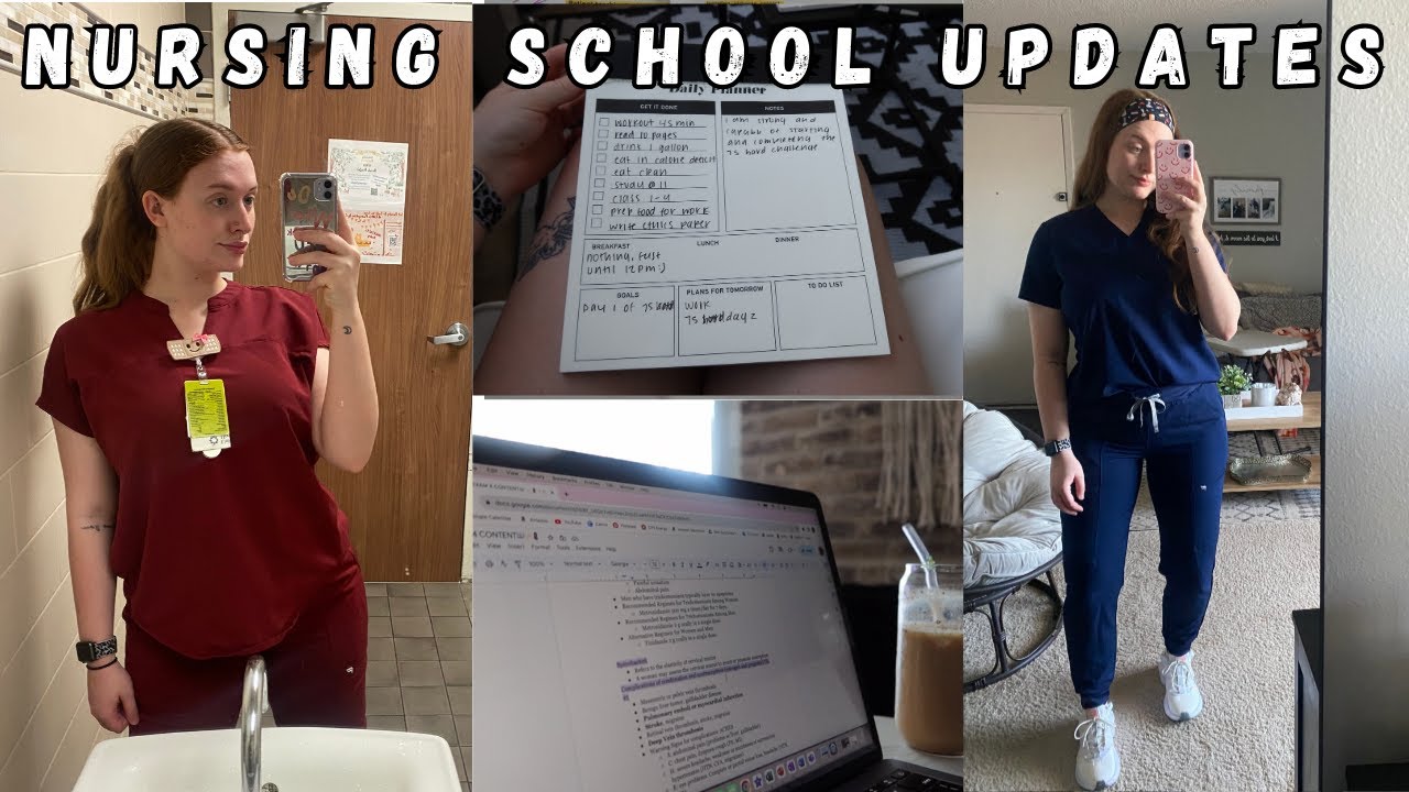 nursing school updates ✨ part time job, my study tips, and how to stay organized 